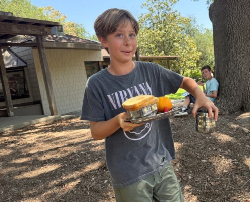 Hot Lunch at Oak Grove School