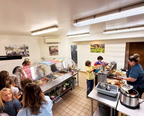 Hot Lunch at Oak Grove School