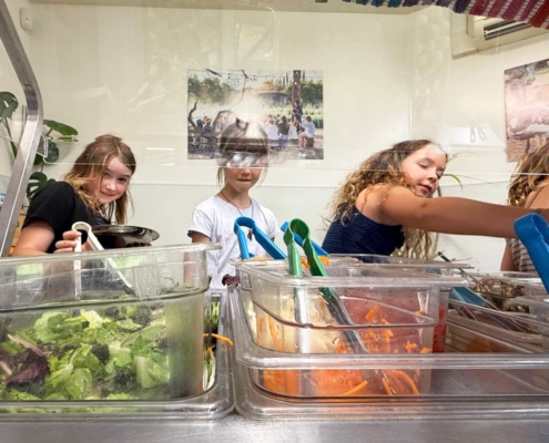 Hot Lunch at Oak Grove School