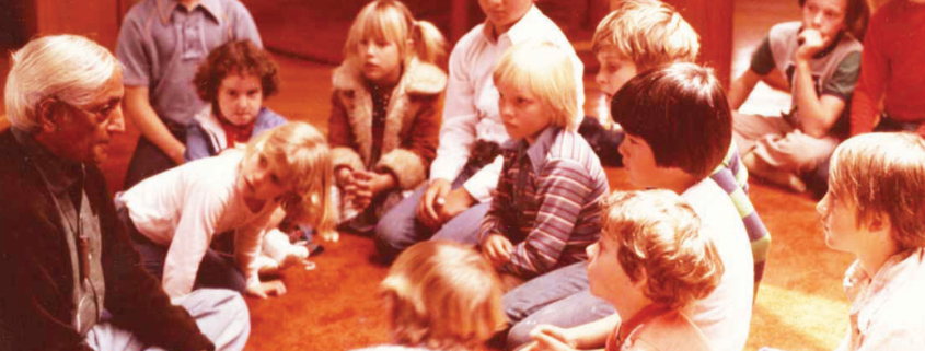Krishnamurti with students